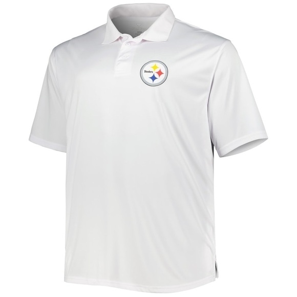 Fanatics Other - NWT Fanatics Pittsburgh Steelers Fanatics Branded Solid Polo White Size 4XL